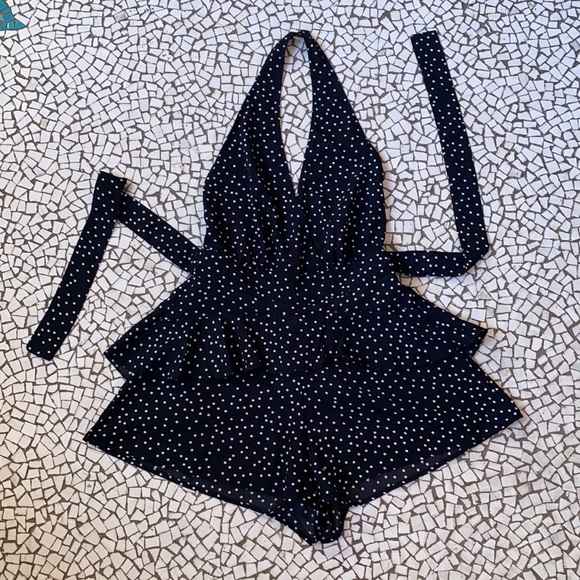 Pretty Little Thing Polka Dot Playsuit - Picture 3 of 9